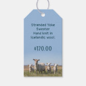 Schapenwolvezelwinkel Stropdas op Labels Cadeaulabel (Voorkant)