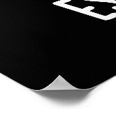 Schar-geit Funny French Snail Pun Dark BG Poster (Hoek)