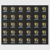 Schar-go-go Funny French Snail Pun Dark BG Cadeaupapier (Vlak)