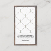 Scharen en haarspelden | Houten trim Boho stijl Afsprakenkaartje (Achterkant)