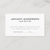 Scharen en haarspelden | Rozen | Stylist Afsprakenkaartje (Achterkant)