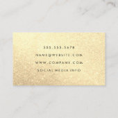 Scharen en kam Elegante Glitter Visitekaartje (Achterkant)