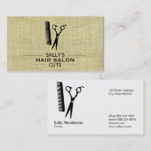 Scharen en kammen met omhullingsdoeken visitekaartje (Voorkant / Achterkant)