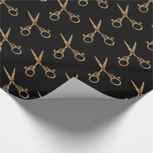 Scharen (goud) cadeaupapier (Hoek)