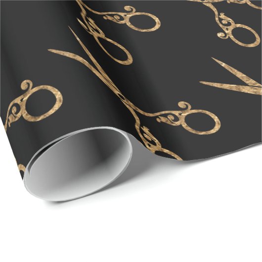 Scharen (goud) cadeaupapier (Rol Hoek)