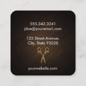 scharen | /goud vierkante visitekaartje (Achterkant)