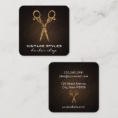 scharen | /goud vierkante visitekaartje (Voorkant / Achterkant)