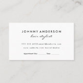 Scharen | Haarspelden | Moderne Kapper Afsprakenkaartje (Achterkant)