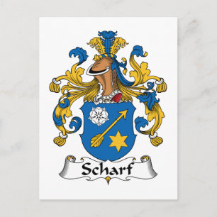 Scharf Family Crest Briefkaart