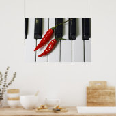 Scharfe Musik Poster (Keuken)