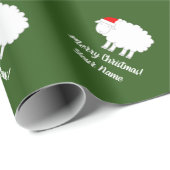 Scharige schapen Kerst dier inpakpapier rollen (Rol Hoek)