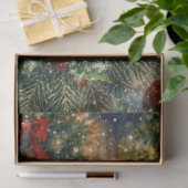 Scharlaken Ara Kerstboom Decoupage Tissuepapier (Geschenk)
