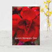 Scharlaken Begonia's Kaart (Gele Bloem)