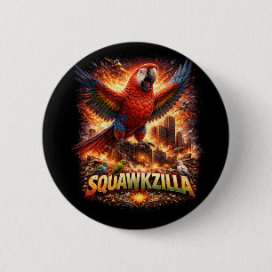 Scharlaken Belegering Ronde Button 5,7 Cm