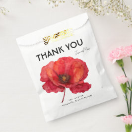 Scharlaken Bloemblad Elegantie Bedankzakje