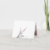 Scharlaken dankt de Dwergpapegaaien Bedankkaart (Achterkant)