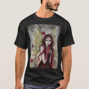 Scharlaken Fee Gotische Fantasie Kunst T-shirt