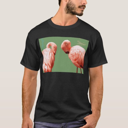 Scharlaken Flamingo T-shirt (Voorkant)