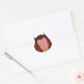 scharlaken heks wanda maximoff ronde sticker (Envelop)