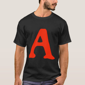 Scharlaken letter T-Shirt met lange mouwen