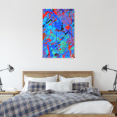 Scharlaken Liefde Canvas Afdruk (Insitu (Slaapkamer))