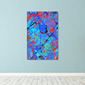 Scharlaken Liefde Canvas Afdruk (Insitu (Houten vloer))