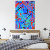 Scharlaken Liefde Canvas Afdruk (Insitu (Slaapkamer))