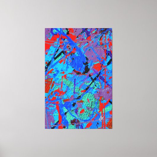 Scharlaken Liefde Canvas Afdruk (Voorkant)