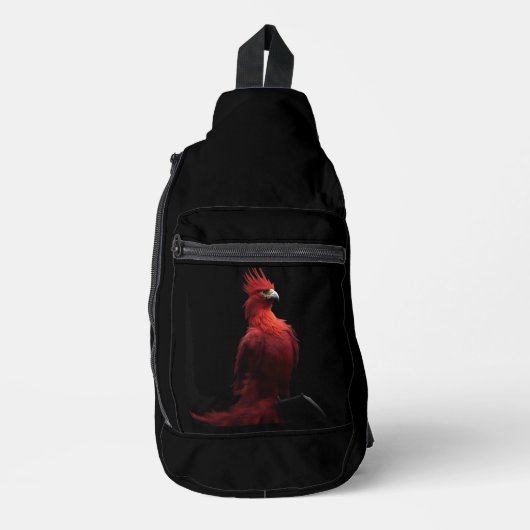 Scharlaken Phoenix Zit Trots Sling Bag (Voorkant)
