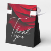  scharlaken rode roos bloemblaadje bruiloft bedankdoosjes (Achterkant)