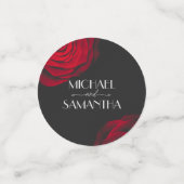  scharlaken rode roos bloemblaadje bruiloft confetti (Kleine voorkant)