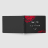  scharlaken rode roos bloemblaadje bruiloft gastenboek (Volledig)