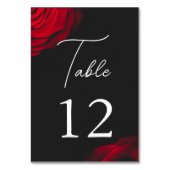  scharlaken rode roos bloemblaadje bruiloft kaart (Voorkant)