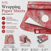 Scharlaken Sediment Inpakpapier Vel