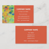 Scharlaken, Sinaasappel, Groen, Royal Blue Visitek Visitekaartje (Voorkant / Achterkant)