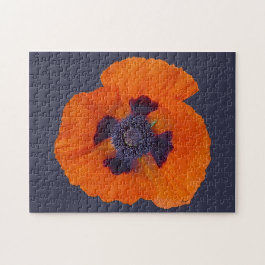 Scharlaken Sinaasappel Klaproos 1 Legpuzzel (Horizontaal)