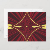 scharlaken touw briefkaart (Voorkant / Achterkant)