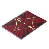 scharlaken touw notitieboek (Linkerzijde)