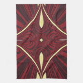 scharlaken touw theedoek (Verticaal)