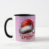 Scharlakenrode Kerstmanhoofddeksel Gloed Mok (Links)