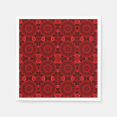 Scharlakenrode standaard geometrische ontwerp servet (Voorkant)