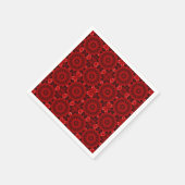 Scharlakenrode standaard geometrische ontwerp servet (Hoek)