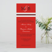 Scharlakenrood Kaart (Staand voorkant)