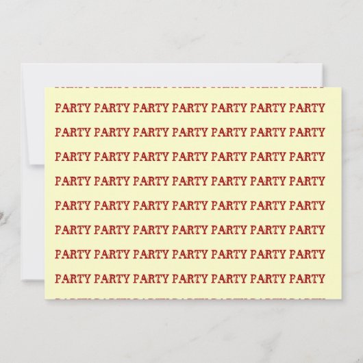 SCHARLET RODE DRAGONS IN DUNGEONS ~PARTY INVITATIO KAART (Achterkant)