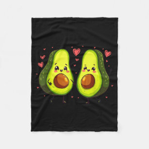 Scharlief Avocado Valentijnsdag Liefde Matching Ko Fleece Deken