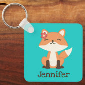 Scharlierenvos Gepersonaliseerde Sleutelhanger (Voorkant)