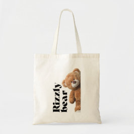 Scharme teddybeerontwerp grappige quote tote bag