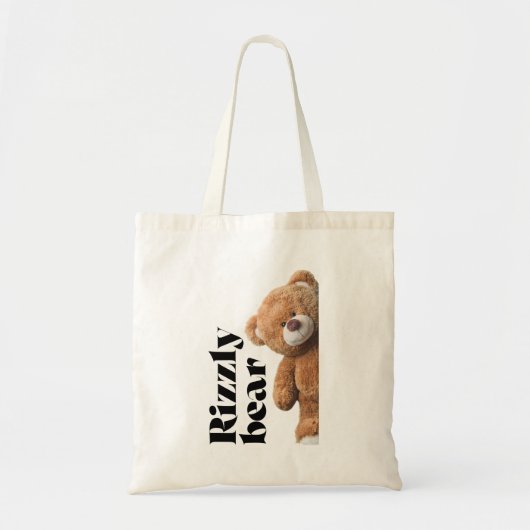 Scharme teddybeerontwerp grappige quote tote bag (Voorkant)