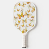 Scharme vlinders oranje pickleball-paddle pickleball paddle (Achterkant)