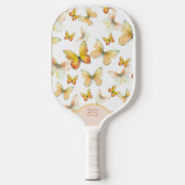 Scharme vlinders oranje pickleball-paddle pickleball paddle (Voorkant)